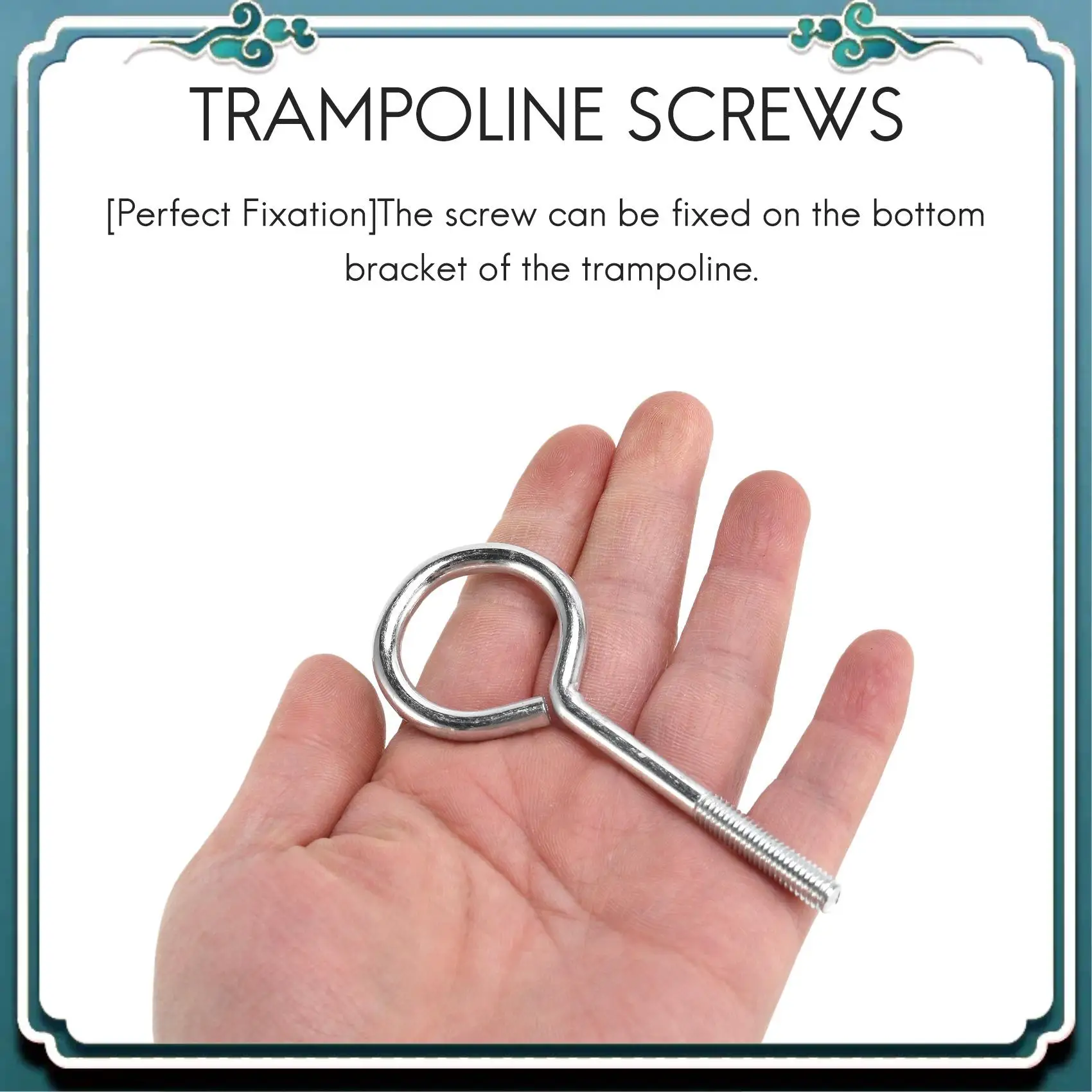 

Reliable Trampoline Screws Steel Kit Trampoline Replacement Screw Trampoline Stability Tool With Round Nut Parts