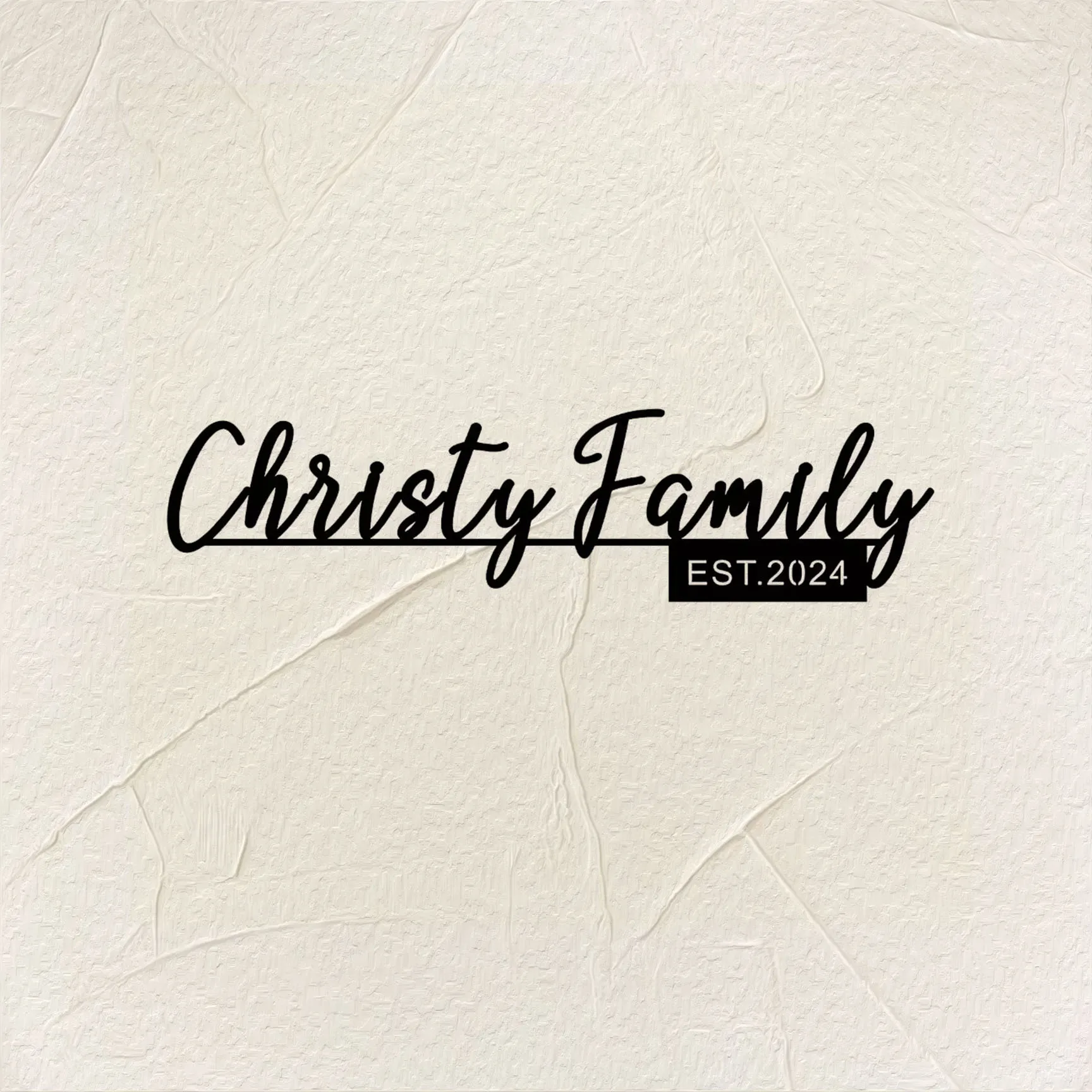 

Custom Metal Sign with Personalized Calligraphy - A Classic - Style Outdoor Ornament and Artistic Wall Decor for Any Holiday