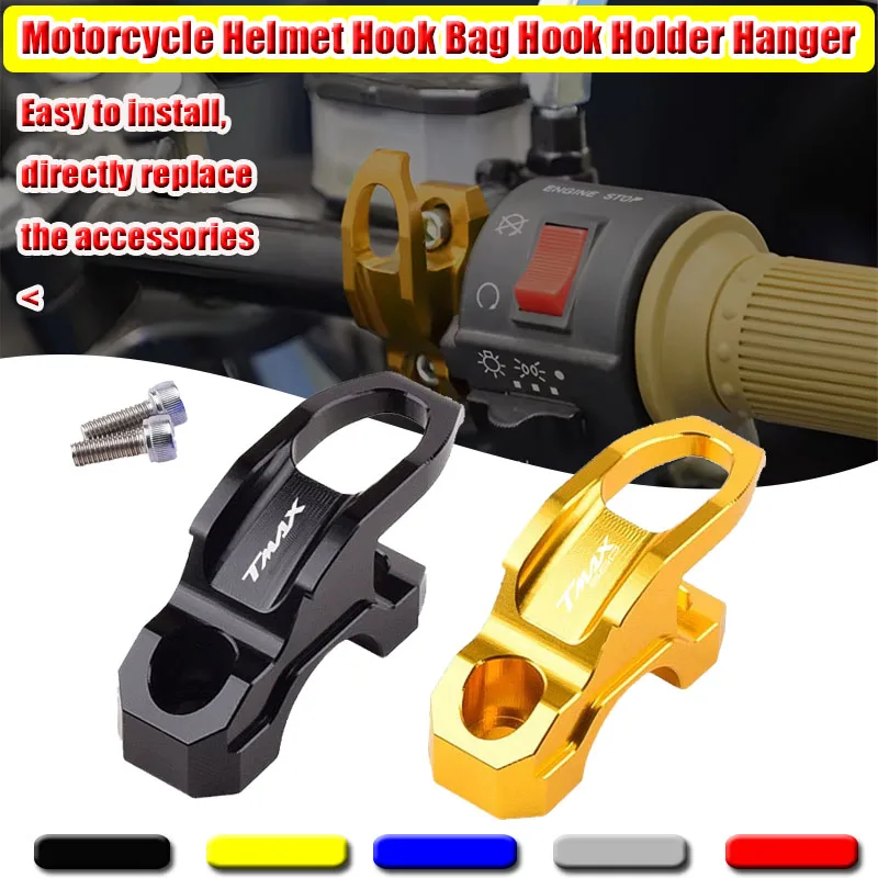 

Для YAMAHA TMAX 530 TMAX 500 TMAX 560 T-MAX Tmax 530 560 500 2008-2023 мотоциклетный шлем, руль, сумка для багажа, вешалка, держатель с крючком