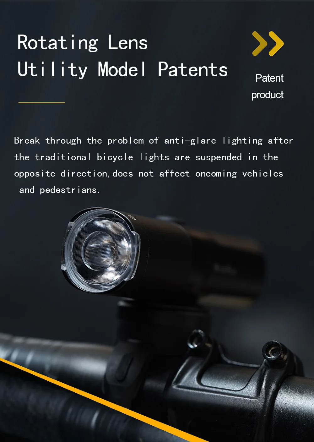 Rotatable Lampshade Bicycle Headlight USB Front Light Waterproof 400 600 800 lumens High Brightness Cylindrical Flashlight