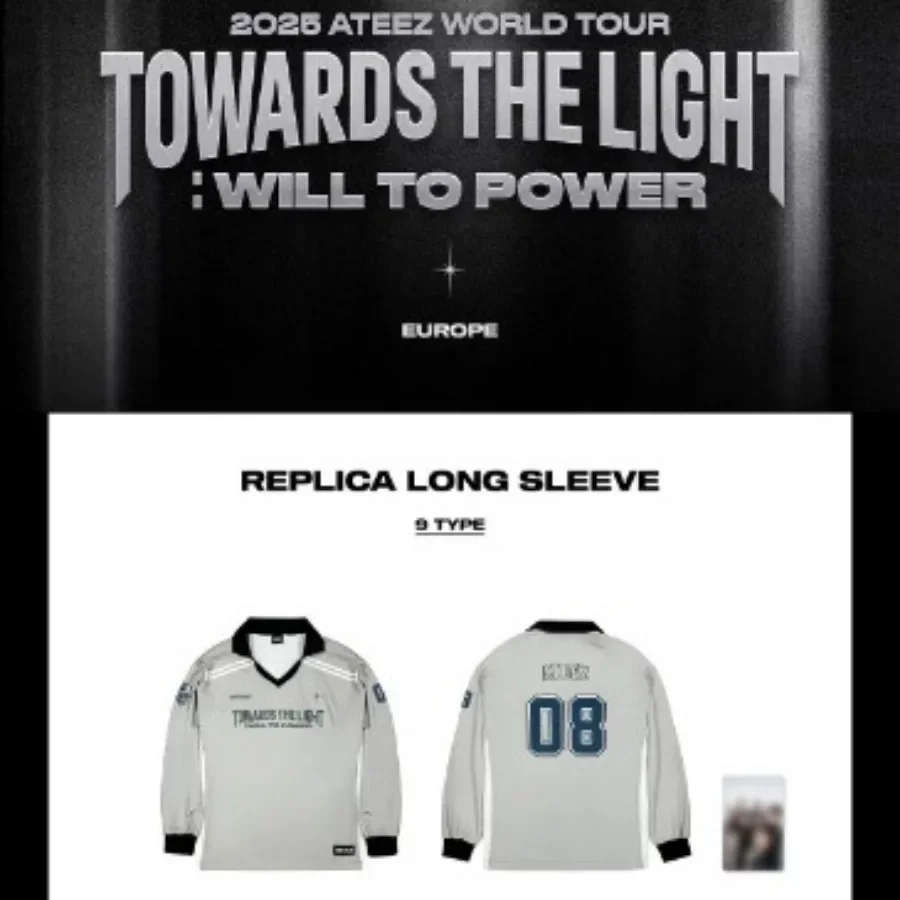 KPOP 2025 Ateez World Tour TOWARDS THE LIGHT Long Sleeve T Shirt Hongjoong San Yunho Yeosang Mingi Wooyoung Jongho Graphic Tees image 3