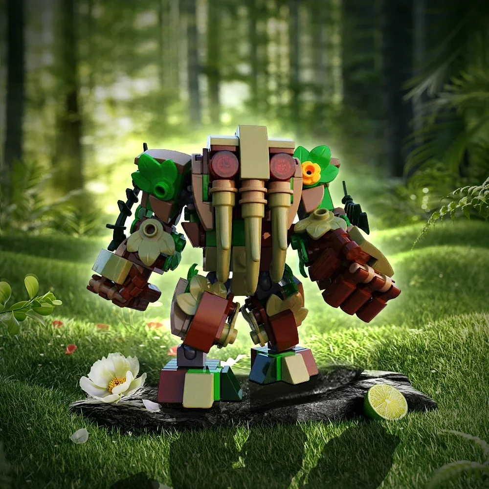 MOC Ding van Weerwolf Door Nacht Brickheadz Modus Bricks Movie Model Weerwolfs Rose Monster Bouwstenen Speelgoed Voor Kinderen Geschenken