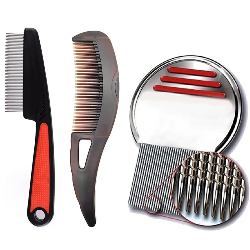 2/3Pcs Anti Dandruff Massage Comb Set Anti Static Anti Tangling Hair Brush Press Anti-dandruff Oil Massage Cleansing Comb