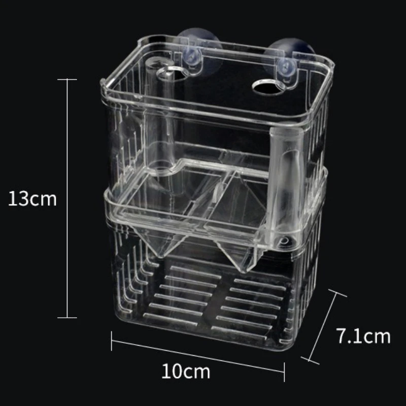 New Aquarium Peacock Fish Incubator Breeding Box Acrylic Isolation Box Tropical Hatchery Spawner Alec Tank  Betta Fish Separate