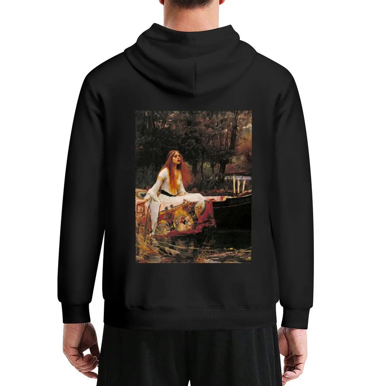 

John William Waterhouse - The Lady Of Shalott Hoodie autumn clothes male clothes graphic t shirts men hoodie man
