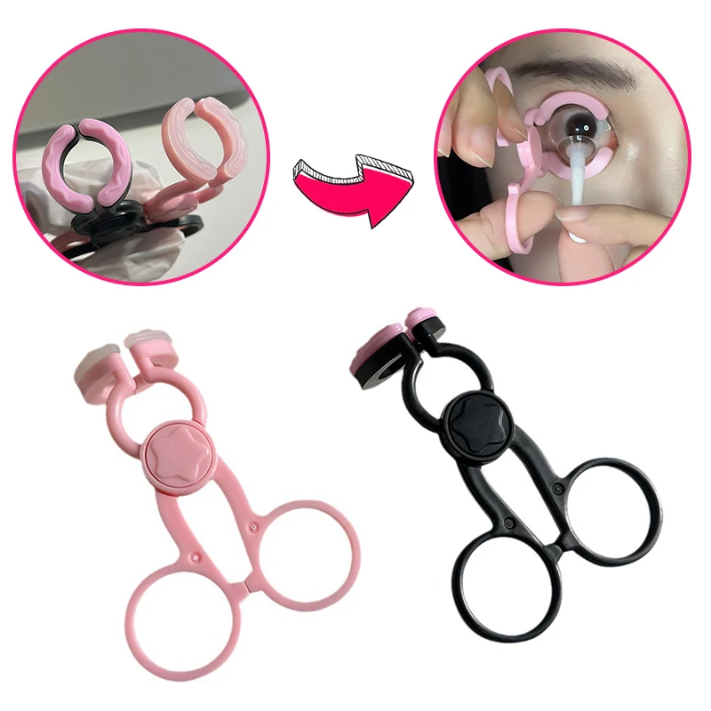 Removedor de lentes de contacto para principiantes, herramienta de soporte para párpados, herramienta auxiliar para lentes de contacto, expansor ocular portátil para usar