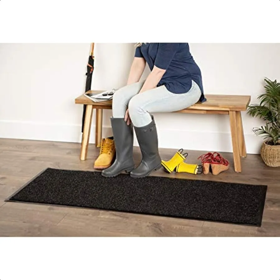 Robuster Walk Off Utility Indoor Outdoor Runner 22x60 Anthrazit
