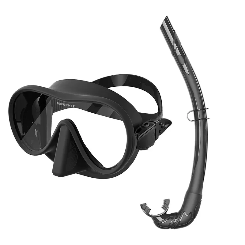 Diving Facial Mirror Anti -fog 180 ° Snorkeling Facial Mirror Deep Water Diving Mask Diving Goggles with Respiratory Tube