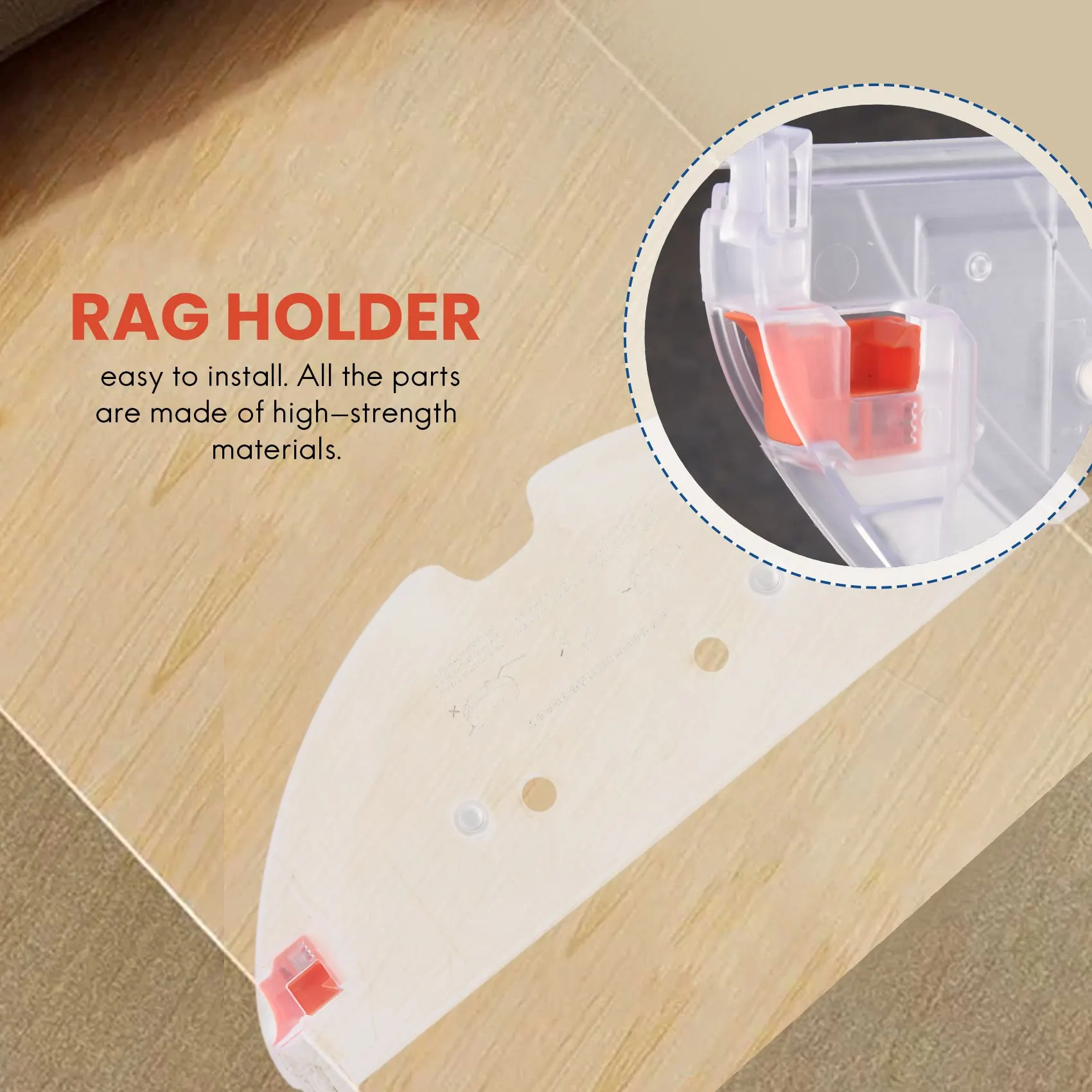 X11AA خزان المياه وقطع غيار صينية دعامة الممسحة لملحقات XIAOMI Roborock S5 MAX S50 MAX S55 MAX S6 MaxV #6