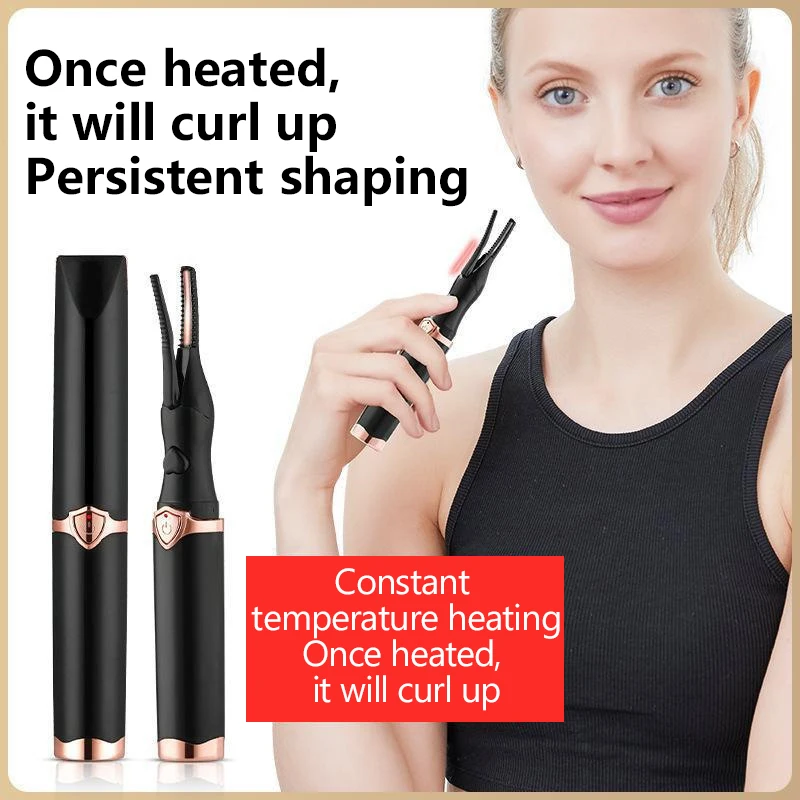 ポータブル 3 温度モード加熱まつげカーリングツール電子 USB ナチュラル偽アイロングラッシュカーラー美容メイクツール