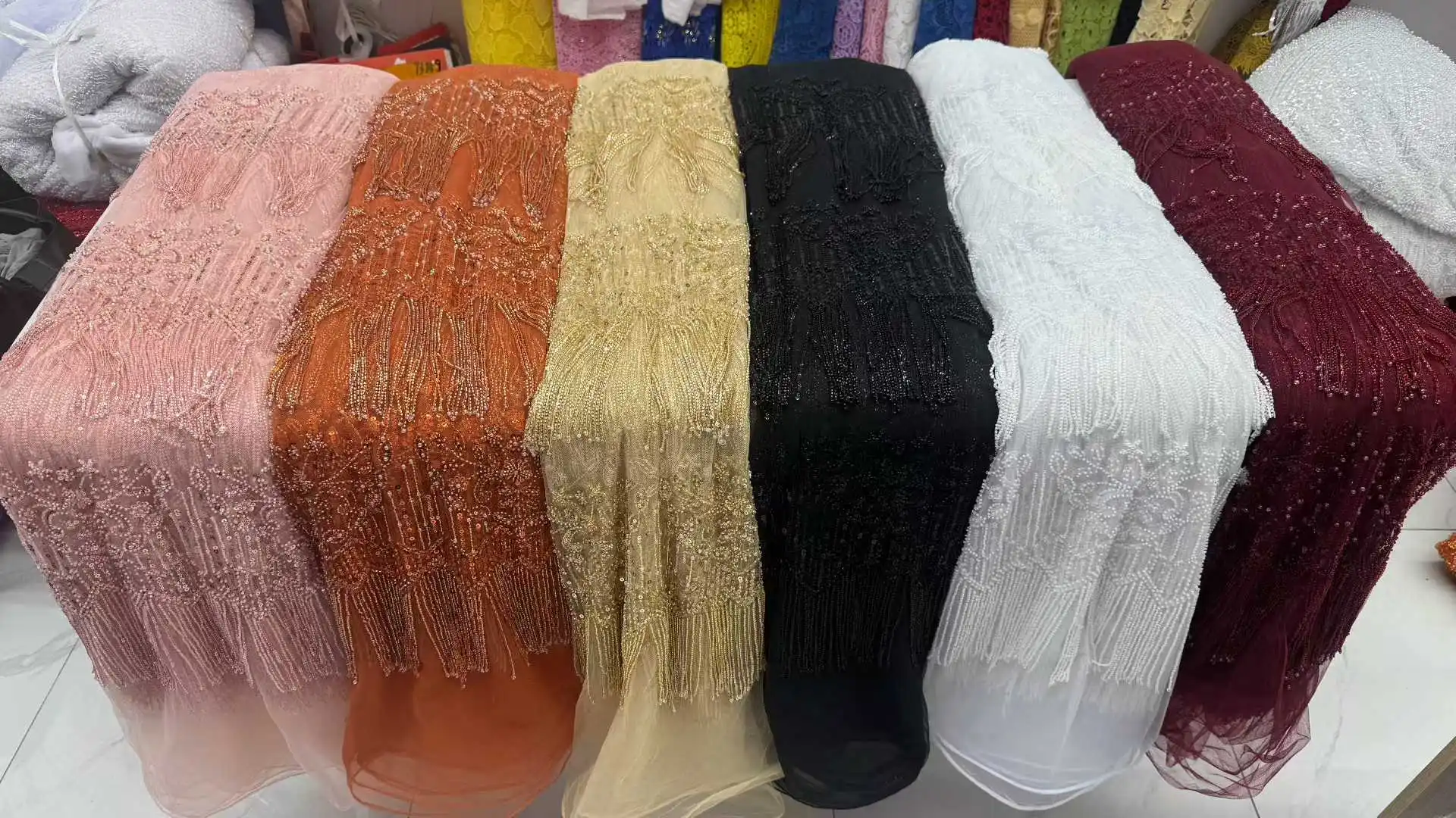 5 ياردة فاخرة الترتر الأفريقي المطرزة ثلاثية الأبعاد العريس أقمشة الدانتيل عالية الجودة الفرنسية النيجيري أقمشة الدانتيل لفستان الزفاف