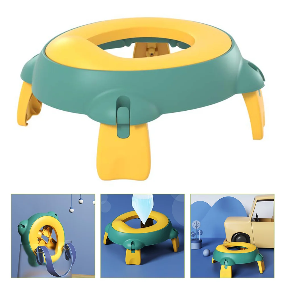

Portable Kids Potty Toddler Travel Lightweight Collapsible PP Material Indoor Outdoor Practical Training Potty Chair Baby Toilet
