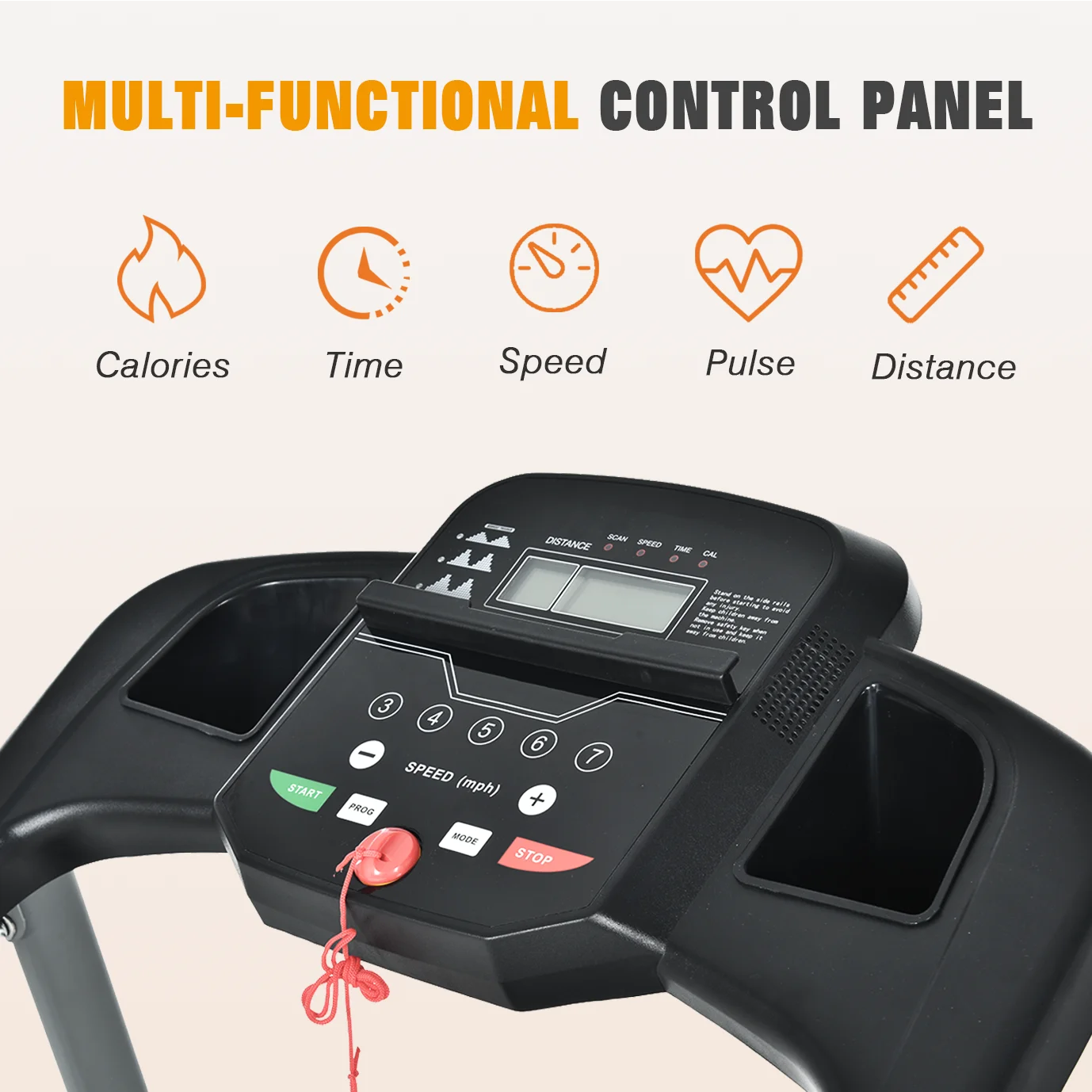 Stock Ready To Ship Electric Foldable Treadmill Easy Installation Assemble Portable Walking Motorized Folding Treadmill 2025