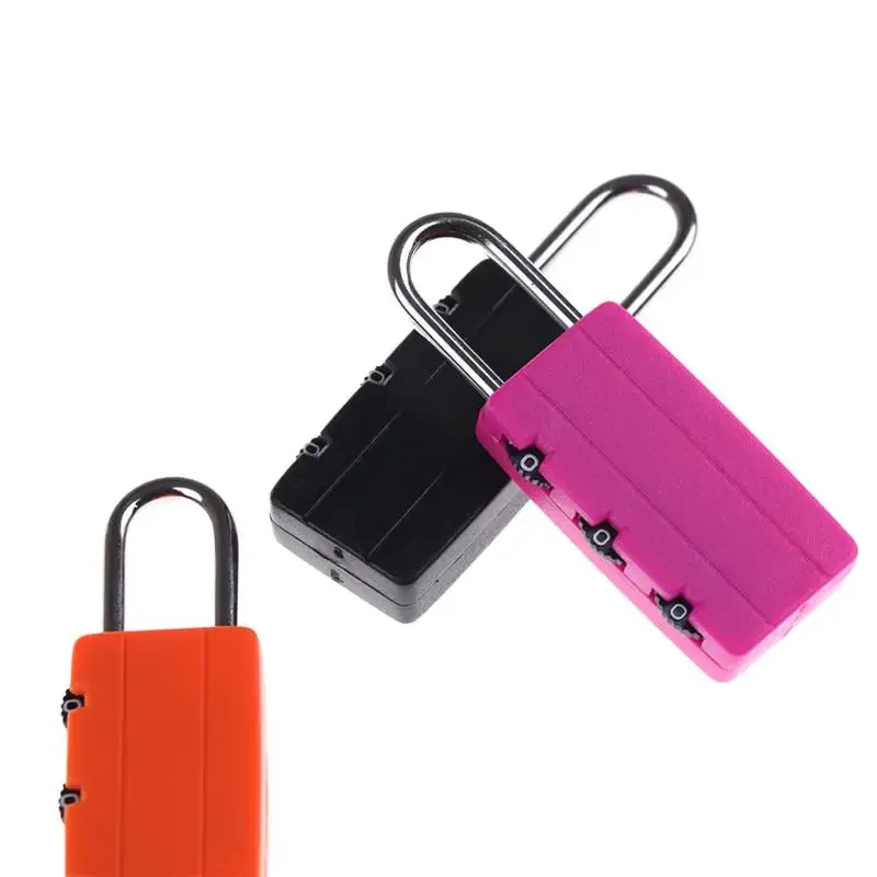Travel Anti-pencurian Vackpack Gembok Kecil Dapat Direset 3 Digit Kombinasi Koper Kode Sandi Bagasi Ritsleting Tas Gembok Kunci