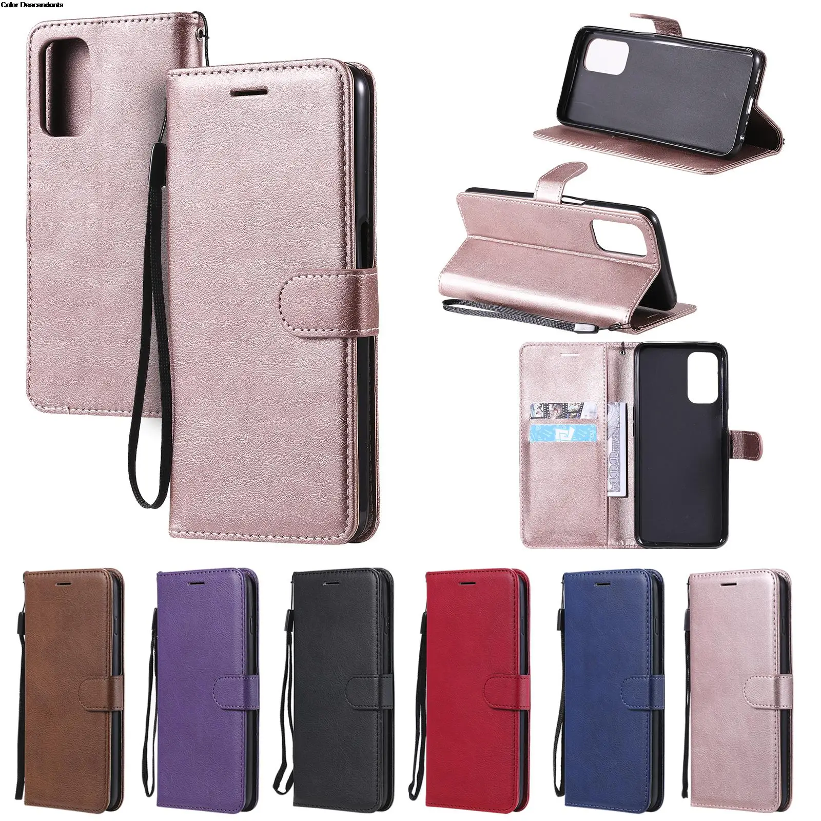 Luxury Wallet Flip Case For Oppo A74 5G Cover Leather Solid color Magnetic funda OppoA74 A 74 CPH2197 CPH2263 lanyard Phone on