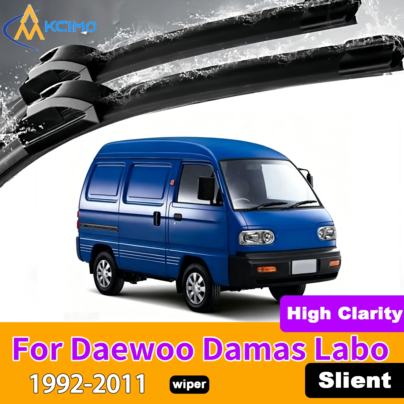 Escobillas limpiaparabrisas delanteras silenciosas antivibración para Daewoo Damas Labo 1992-2011, accesorios automotrices de fácil instalación
