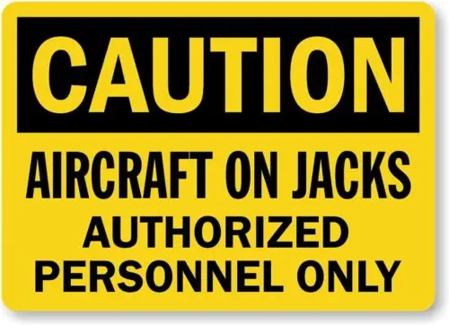 Aircraft Jacks Authorized Personnel Aluminum Weatherproof 12