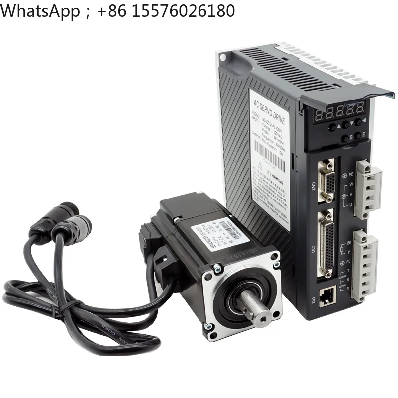 485 communication horizontal non braking occasion 80 flange AC servo motor set 400W 750W 730W 1KW