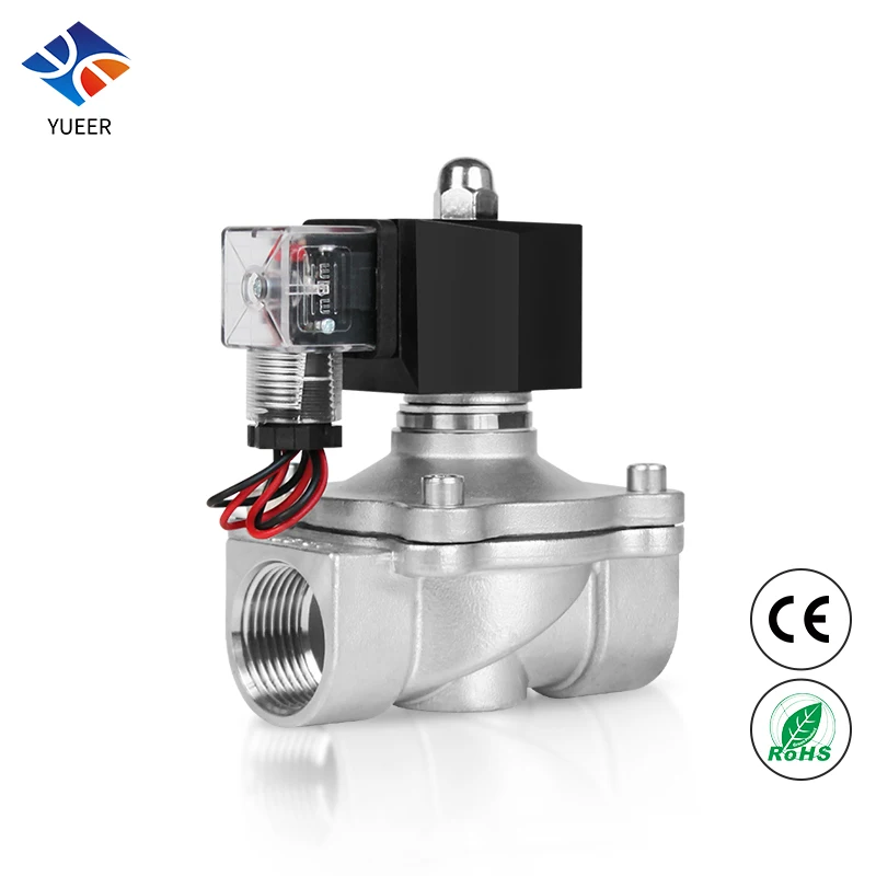 Factory Customized Energy Saving Waterproof Stainless Steel Water Valve Normally Closed High Pressure Solenoid Valve for Water