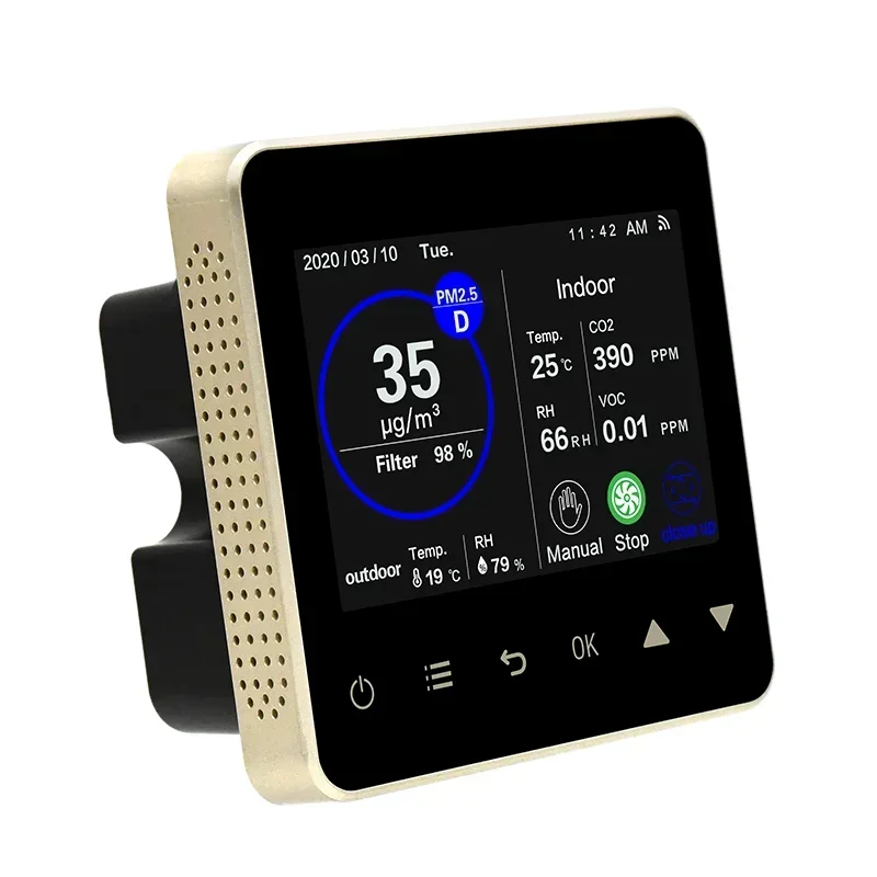 Controller controller aria fresca Modbus WIFI Display LCD digitale Controller WIFI intelligente Sistema HVAC Modbus RS485