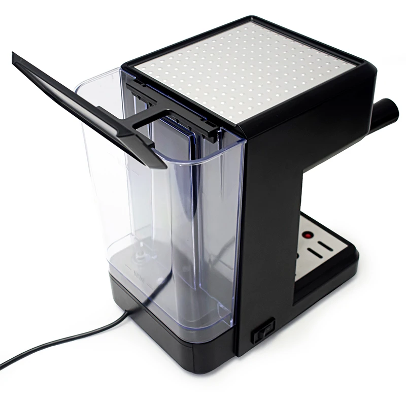 Piccola macchina da caffè moderna per uso domestico Caffè in capsule Cappuccino Latte Caffè a doppia tazza con scatola per il latte Espresso manuale 1,8 L