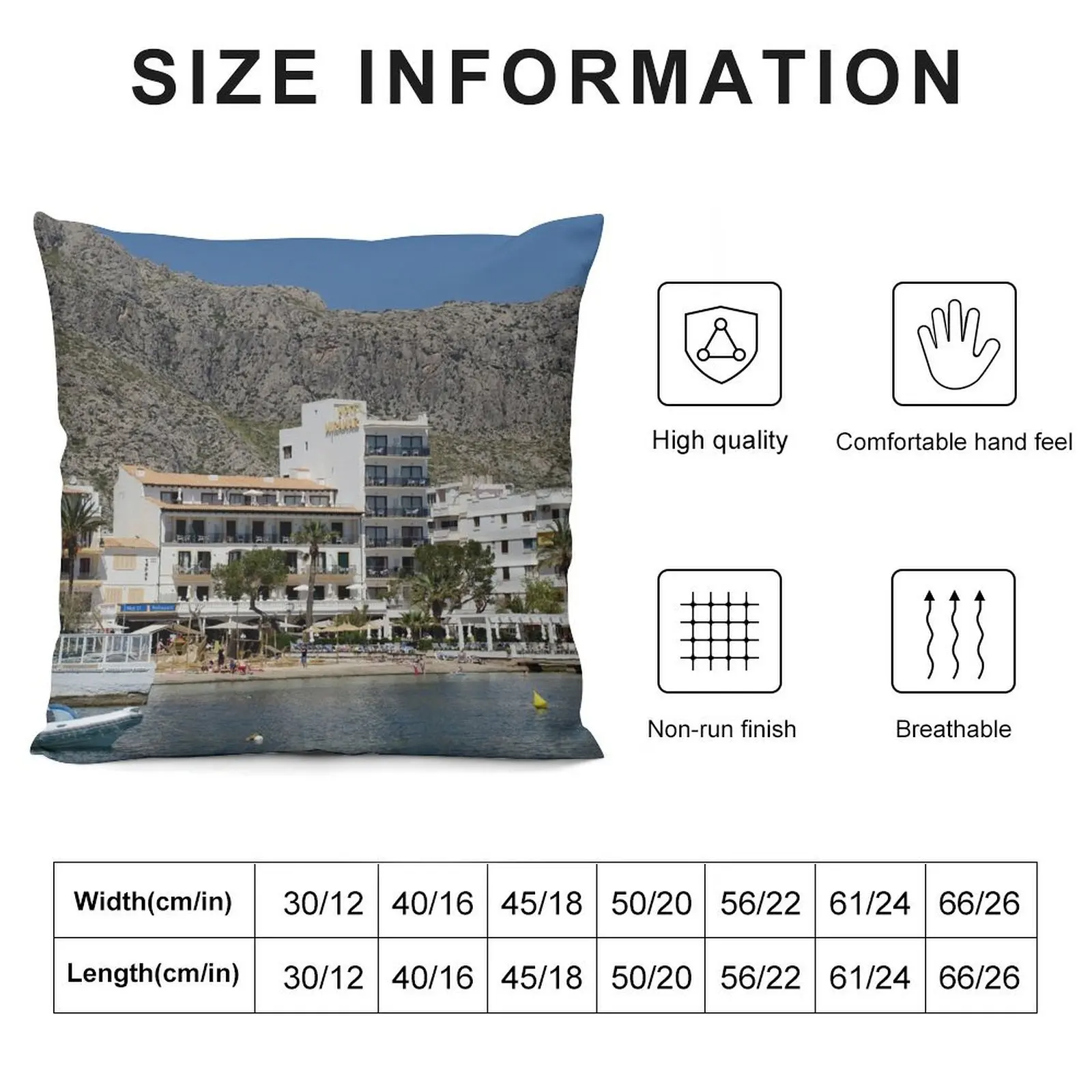 Miramar Hotel Puerto Pollensa, Mallorca Throw Pillow luxury sofa pillows christmas cushions covers pillow