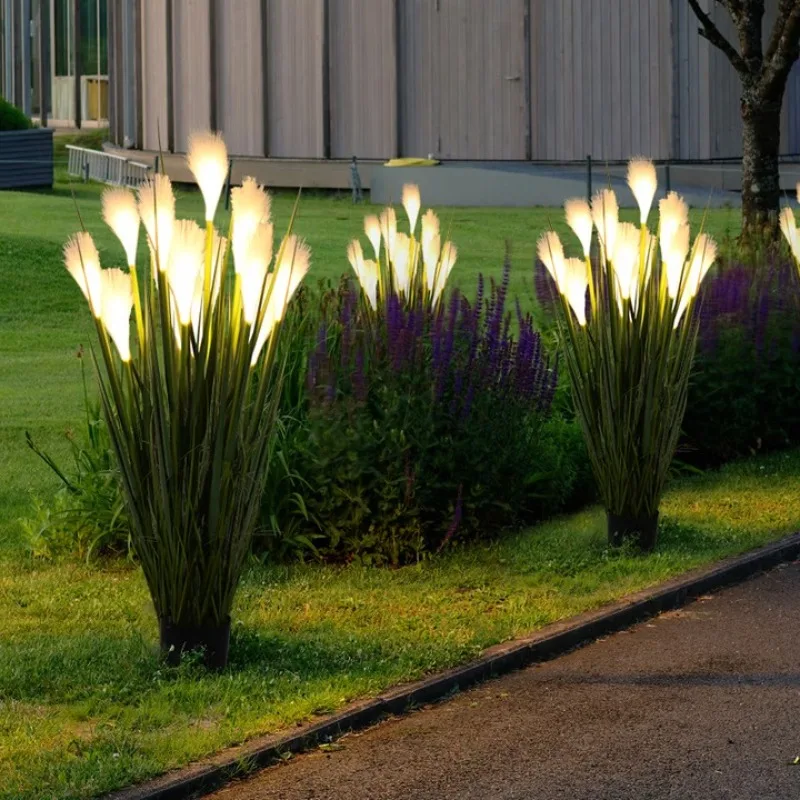 

Simulation dandelion lamp reed decorative lamp outdoor waterproof garden luminous ornament lawn lamp type A