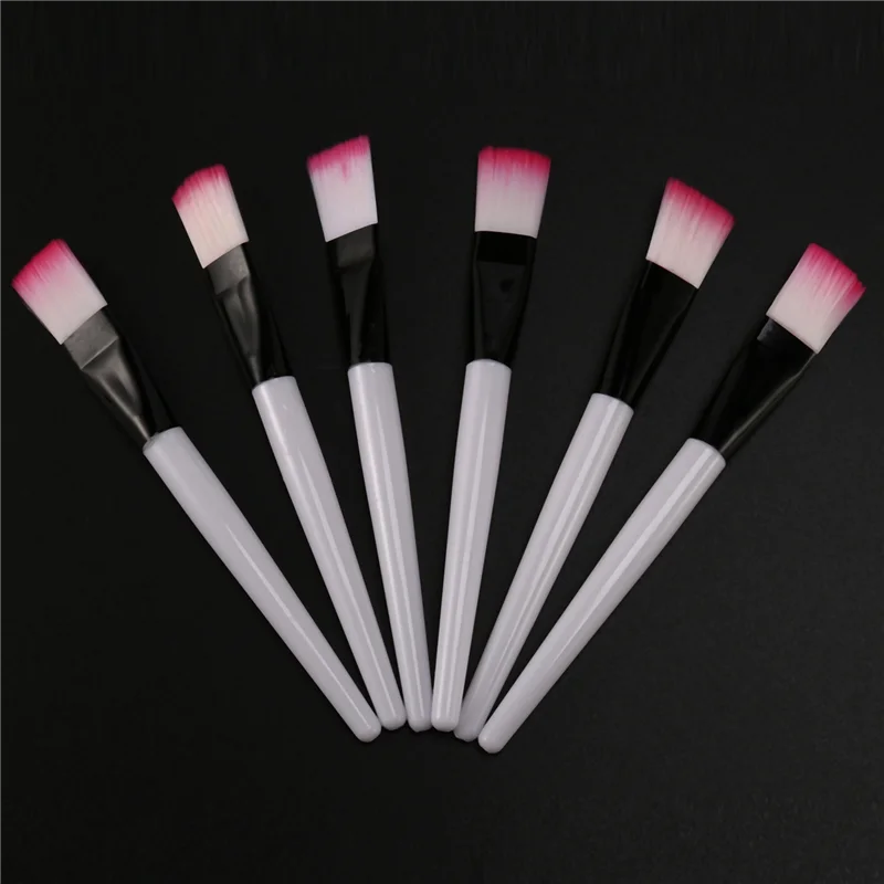 A20M 100 قطعة فرشاة وردية شريط أبيض قناع الوجه فرشاة أدوات ماكياج العناية بالبشرة