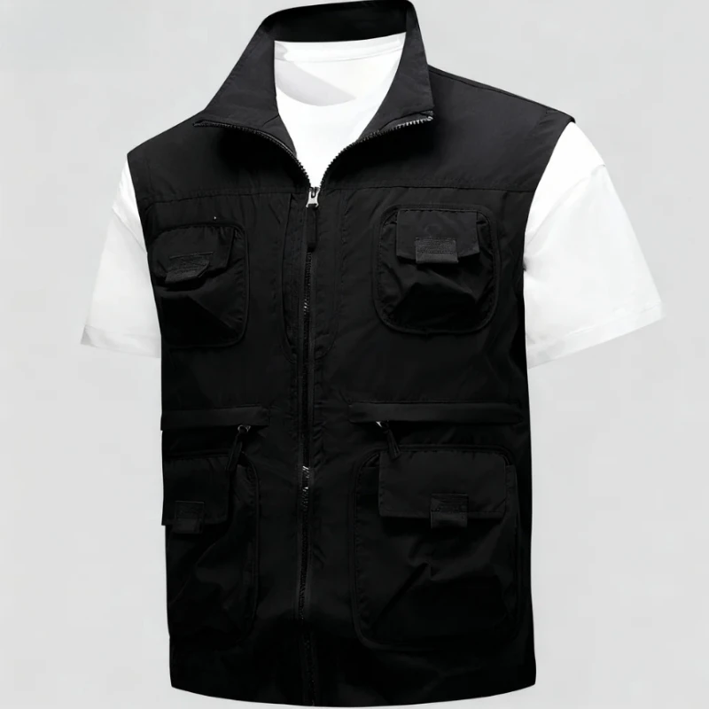 

New Autumn and Winter Corduroy Vest for Men, Thick Standing Collar, Large Size,Camisole,Workwear,Vest,Warm Cotton Jacket for Men