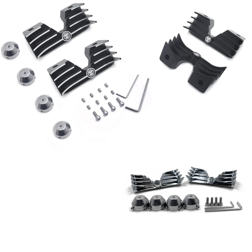 Finned Headbolt Bridge Spark Plug Headbolt Covers For Harley Davidson 2004&up Sportster XL 1200 88