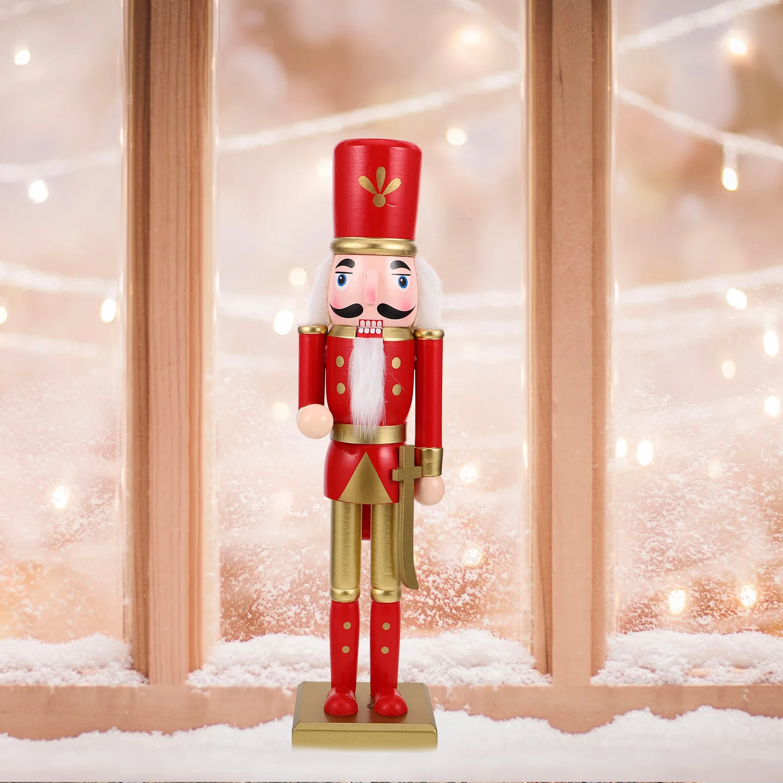 

Nutcracker Ornament Christmas Soldiers Holiday Tabletop Figurines Wood Decorative