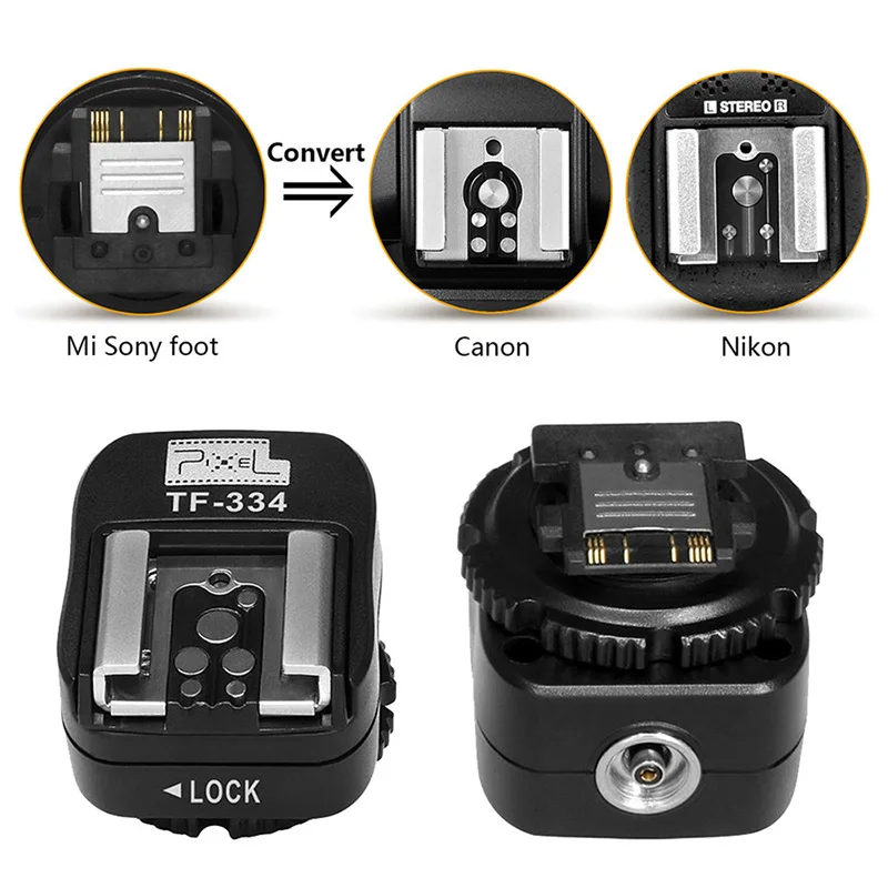 TF-334 Mi Hot Shoes Adapter Converting For Sony A7 A7S A7SII A7R A7RII A7II Camera for Canon Nikon Yongnuo Flash Speedlite