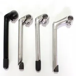 Bike Gooseneck Stem Half Aluminum Material Lady Bike Handle Stand 22.2mm 25.4mm 220mm Length Retro Bicycle Parts