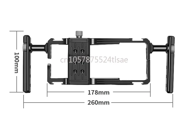 Double Handheld Mobile Phone Rabbit Cage Shooting Cover, Live Camera Holder 4 Cold Shoe Mouth Expansion Frame Accessories