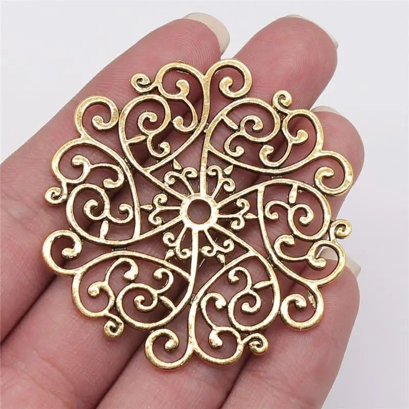Mandala Pattern Charms Metal Pendant DIY Handmade Craft Jewelry Making Accessories