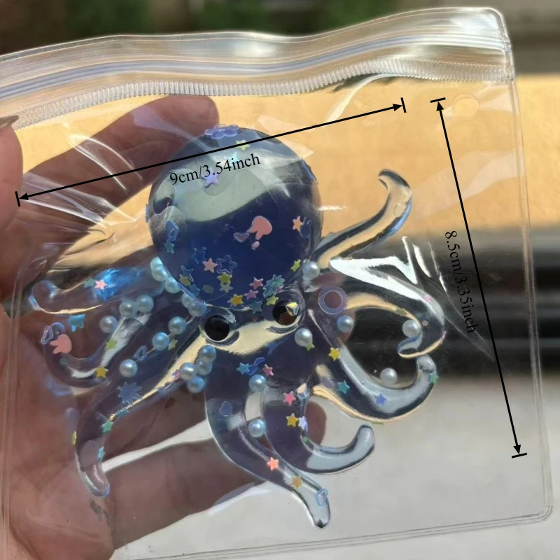 Squishy Ocean Octopus Squeeze Fidget Toy Simulazione Antistress Giocattolo a rimbalzo lento Può essere allungato Regalo di decompressione sensoriale