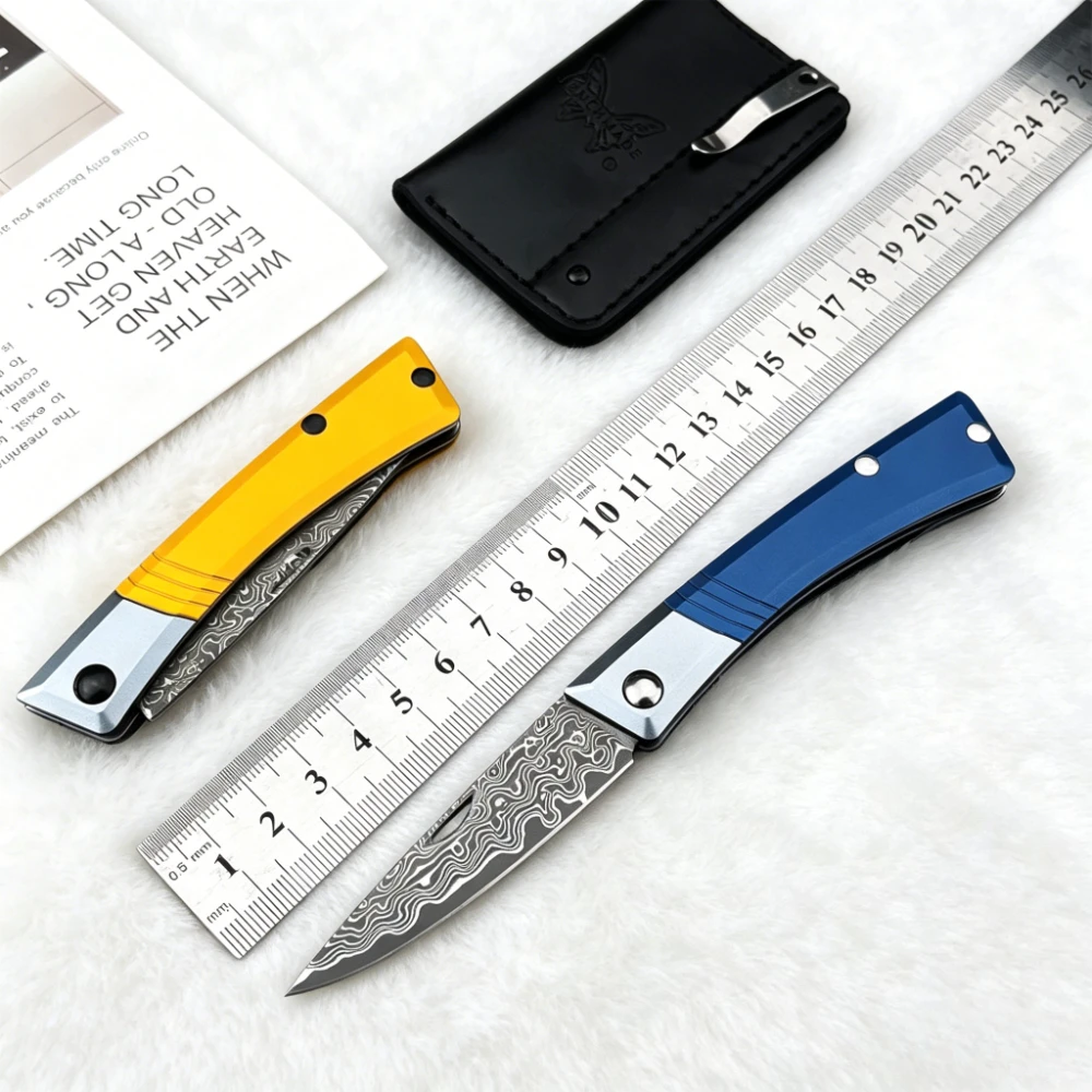 

Многофункциональный складной карманный нож из дамасской стали для активного отдыха, легкий, с алюминиевой рукояткой, высококачественный инструмент для кемпинга и использования на природе