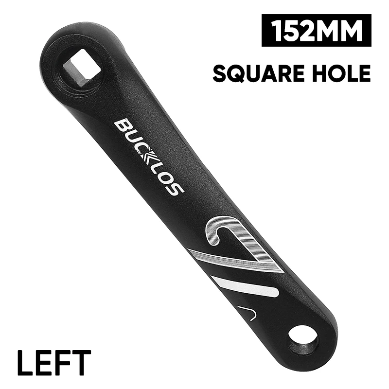 BUCKLOS Bike Crank Arms Aluminum Alloy Bicycle Spinning Cranks 152mm 170mm 175mm Bicycle Repairing Cranks Arms MTB Bike Part image 3