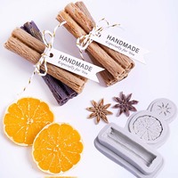Creative Cinnamon Star Anise Lemon Slice Silicone Molds Hot Pot Base Fondant Sugarcraft Cupcakes Polymer Clay Arts for Cakes