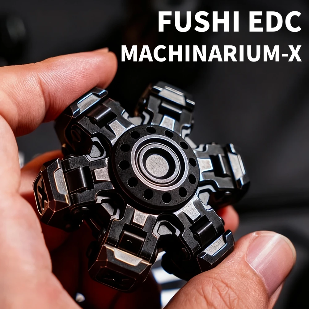 FUSHI EDC MACHINARIUM-X Fidget Spinner Otwarty Gyroskop Paznokciowy Zabawka Antystresowa Fidget Toy dla Dorosłych Oryginalne Projekty Gadżet Redukujący Lęk
