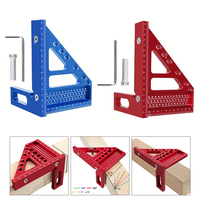 Woodworking Square Protractor Aluminum Alloy Miter Triangle Ruler High Precision Layout Measuring Tool For Engineer Carpenter