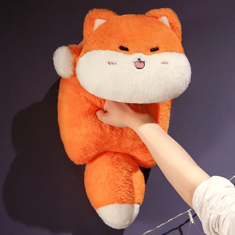 45/65cm lindo Animal cerdo conejo Shiba Inu juguete de peluche suave cojín de zorro de dibujos animados muñeco de peluche bebé abrazo largo almohada para dormir regalo para niños