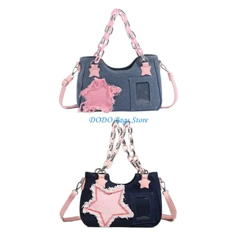 

Современные сумки для подмышек из джинсовой ткани с регулируемым ремешком, легкая женская повседневная сумка, необходимая для