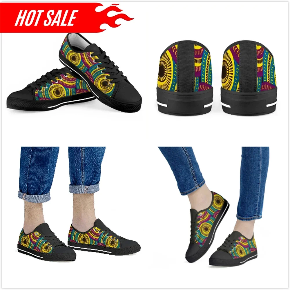 Doginthehole Low Top Canvas Shoes para mulheres, senhoras Lace Up Sneakers, burro, família, 3D, padrão bonito