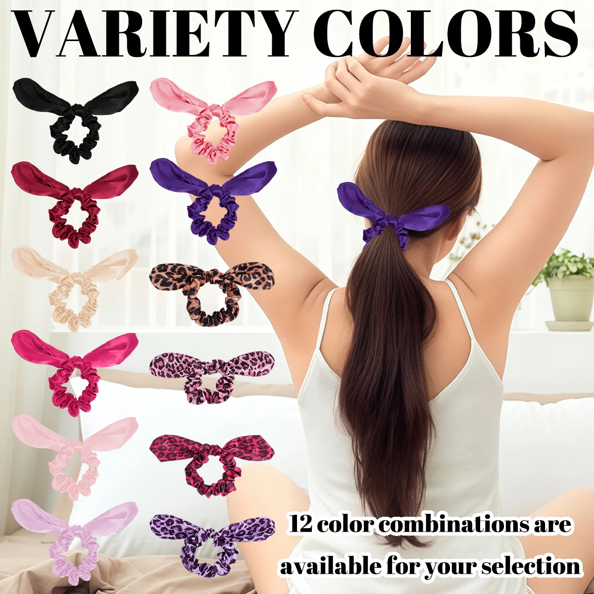 3-Pack Soft Butterfly Knot Hair Ties for Ladies High-Quality Hair Bands Styling Accessory