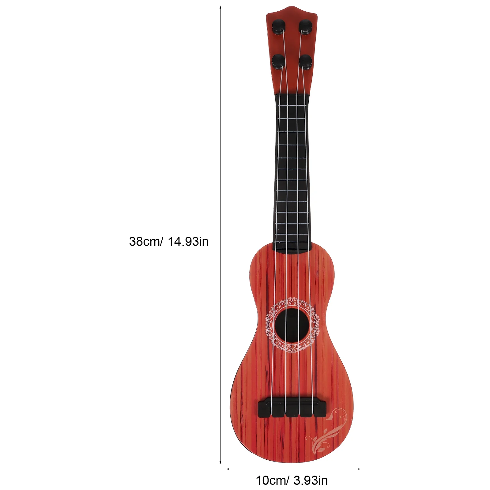 Ukulele Music Instrument Ukulele Acoustic Small Guitar Wood Like Grain Ukulele 4 String Guitar Kids Beginners Gift 38Cm 15In