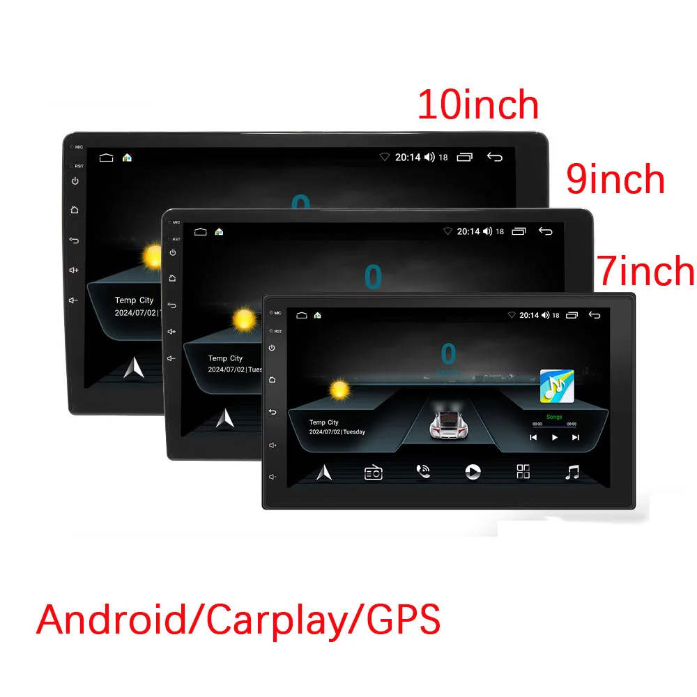 

2Din 4/8 Core 7''/9 ''/10'' Android 13 Universal Car Player GPS WIFI RDS Carplay Car Radio Mirrorlink Navigation Stereo