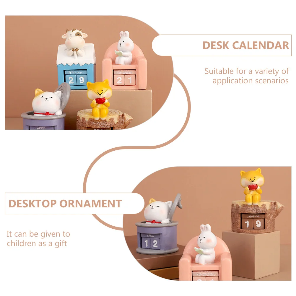 

Creative Desktop Calendar Resin Time Elf Adorable Home Decor Countdown Ornament For Bedroom Living Room Study Kids Room