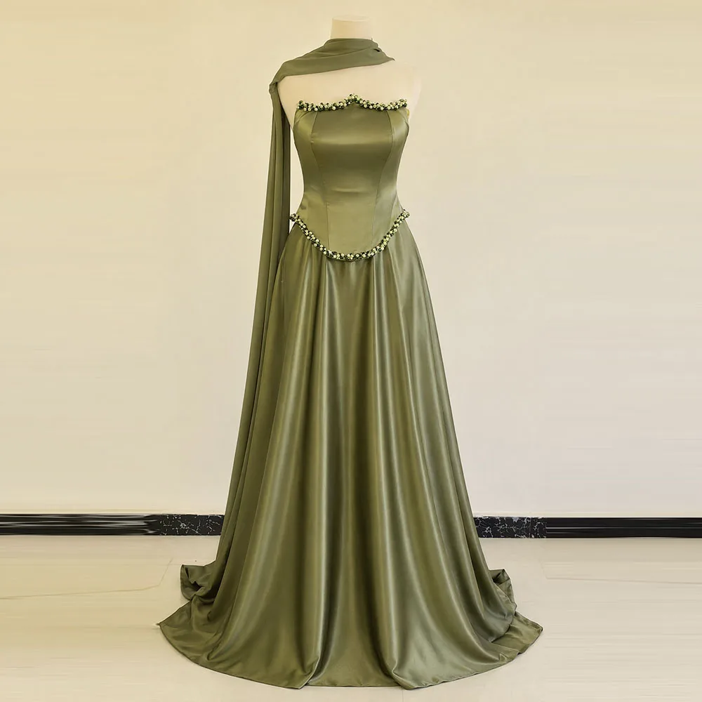 backless dress mini Sexy Green Homecoming Dresses Short Satin Cocktail Party ARD1474 Size:GIRL-6-FAMILY week3625_20250831 The mini length dress Plus Size Homecoming Dresses