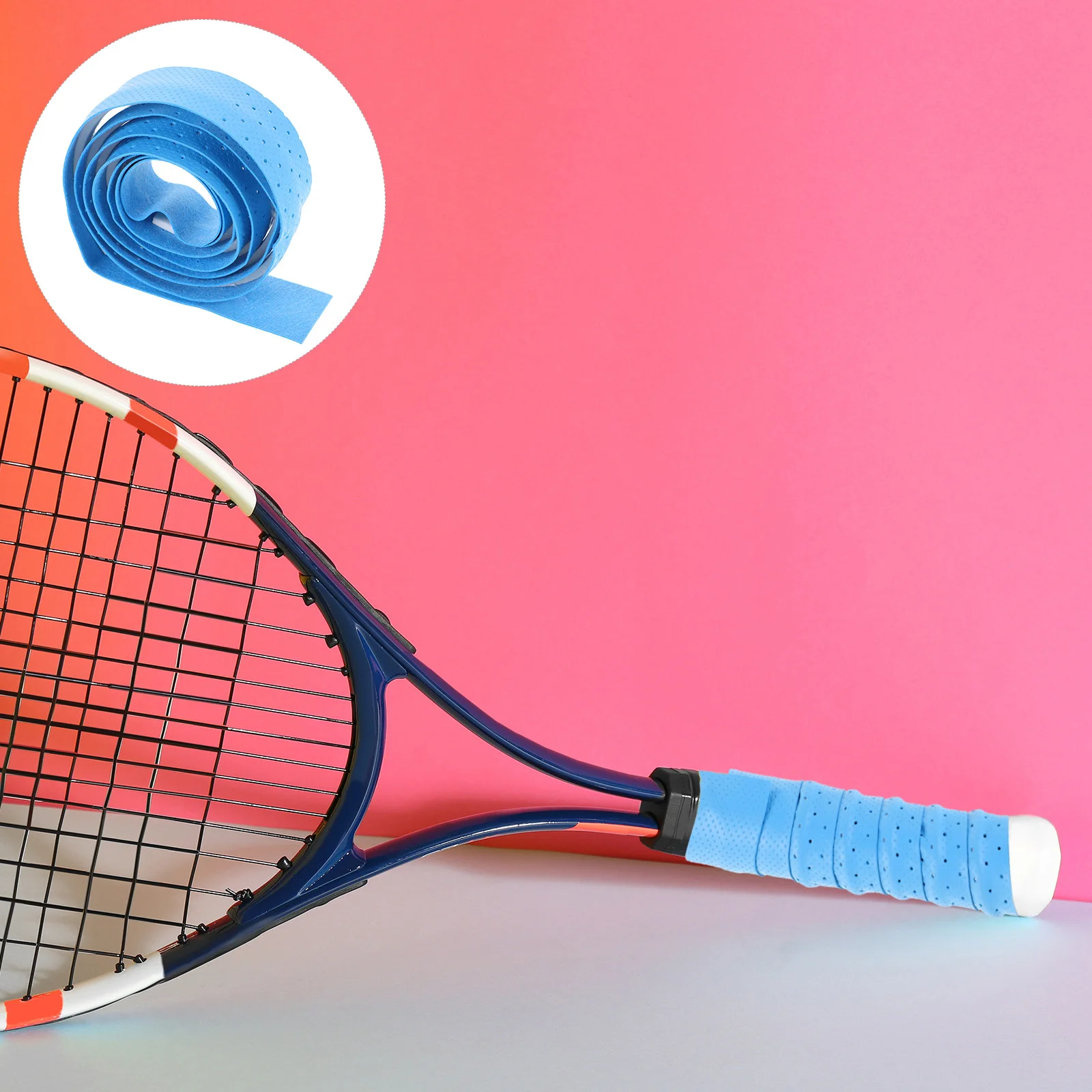 

5Pcs Tennis Racket Grip Tape Sweat Absorption Anti-Slip Handle Wrap Badminton Paddle Fishing Rod Tape Tennis Racket Grips